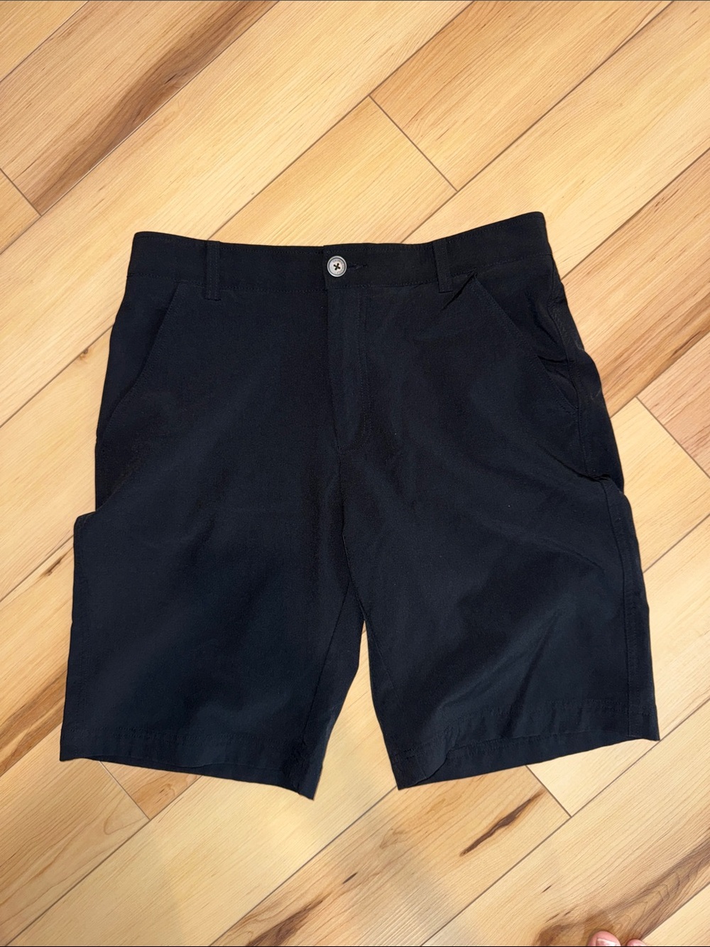 Women’s Calvin Klein Black Flat-Front Shorts